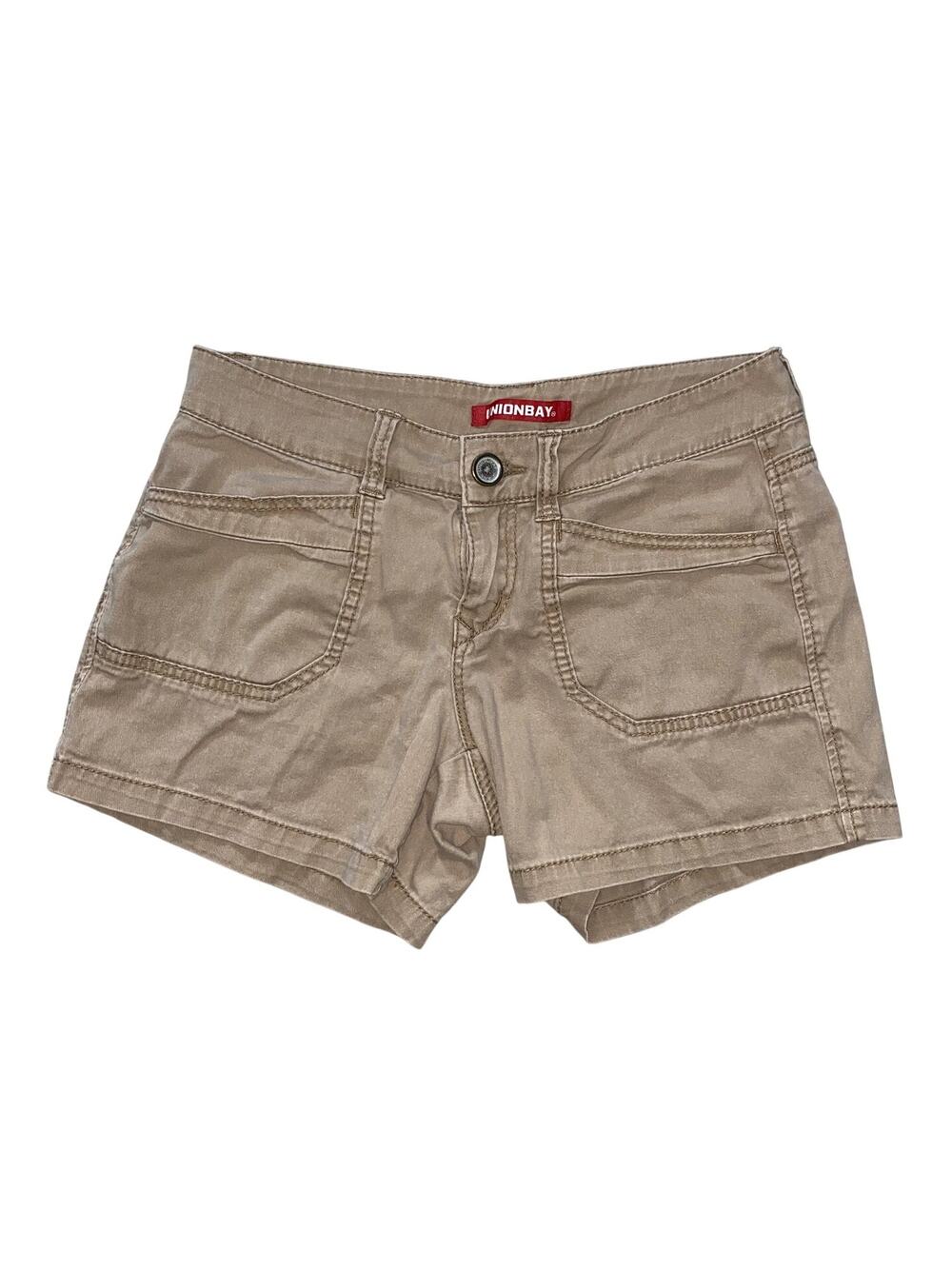 Unionbay Khaki Cargo Shorts Women's Size 3 Stretch Cotton Casual Hiking